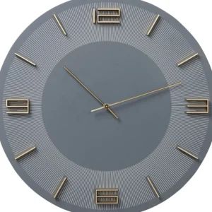 KARE Design Relógio de Parede Leonardo Cinzento/Dourado Hot