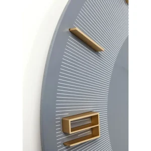 KARE Design Relógio de Parede Leonardo Cinzento/Dourado Hot