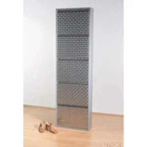 KARE Design Sapateira Caruso 5 Prateada Escovada Outlet