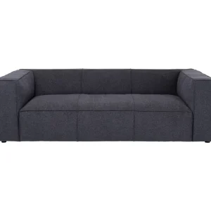KARE Design Sofá 3 lugares Cubetto Cinzento Escuro 220 cm Fashion