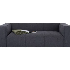 KARE Design Sofá 3 lugares Cubetto Cinzento Escuro 220 cm Fashion