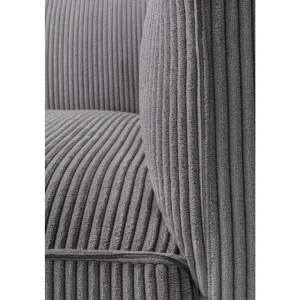 KARE Design Sofá 3 lugares Cubetto Cord Cinzento Claro 220 cm Discount