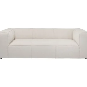 KARE Design Sofá 3 lugares Cubetto Creme 220 cm Fashion