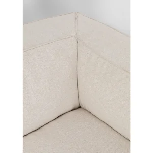 KARE Design Sofá 3 lugares Cubetto Creme 220 cm Fashion