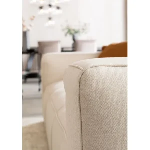 KARE Design Sofá 3 lugares Cubetto Creme 220 cm Fashion