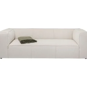 KARE Design Sofá 3 lugares Cubetto Creme 220 cm Fashion