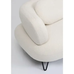 KARE Design Sofá 2 lugares Peppo Branco 182 cm Fashion