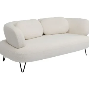 KARE Design Sofá 2 lugares Peppo Branco 182 cm Fashion