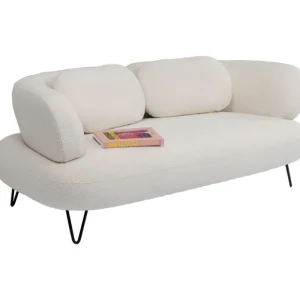 KARE Design Sofá 2 lugares Peppo Branco 182 cm Fashion