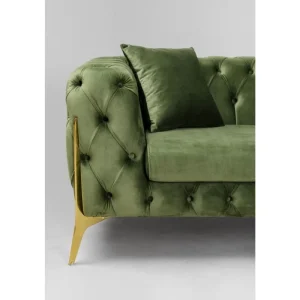 KARE Design Sofá Bellissima 2 lugares Velvet verde Clearance