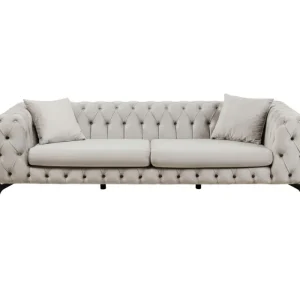 KARE Design Sofá Bellissima 3-lugares Beige 240cm Discount