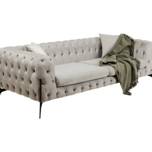 KARE Design Sofá Bellissima 3-lugares Beige 240cm Discount