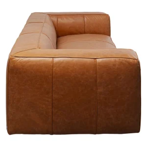 KARE Design Sofá Cubetto Smart Leather Castanho claro 220cm Discount