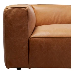 KARE Design Sofá Cubetto Smart Leather Castanho claro 220cm Discount