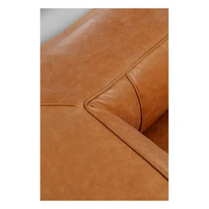 KARE Design Sofá Cubetto Smart Leather Castanho claro 220cm Discount