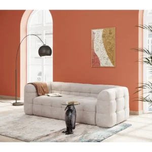 KARE Design Sofá de 3 lugares Salamanca Creme 240 cm Hot