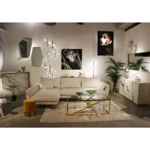 KARE Design Sofá de canto Amalfi Esquerdo Creme 275cm Hot