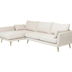 KARE Design Sofá de canto Amalfi Esquerdo Creme 275cm Hot