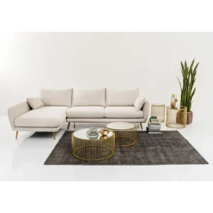 KARE Design Sofá de canto Amalfi Esquerdo Creme 275cm Hot