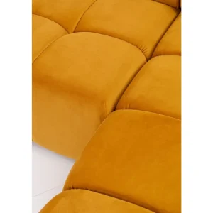 KARE Design Sofá de canto Belami direito Ocre Outlet