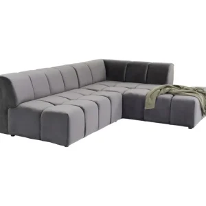KARE Design Sofá de canto Belami direito cinzento Discount