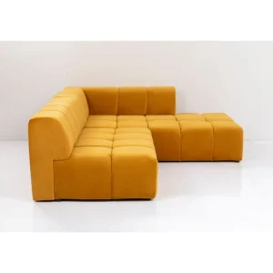 KARE Design Sofá de canto Belami direito Ocre Outlet