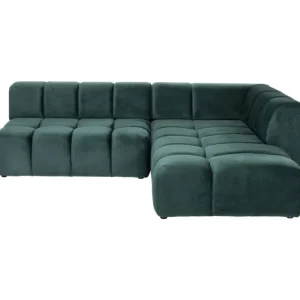 KARE Design Sofá de Canto Belami Veludo Verde escuro Lado Direito 265cm Discount