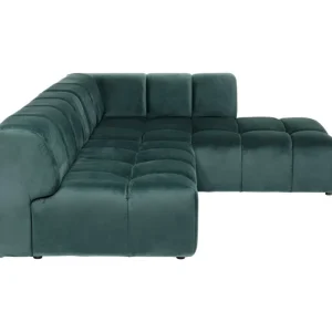 KARE Design Sofá de Canto Belami Veludo Verde escuro Lado Direito 265cm Discount