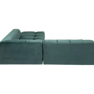 KARE Design Sofá de Canto Belami Veludo Verde escuro Lado Direito 265cm Discount