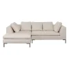 KARE Design Sofá de canto Gianna 250cm creme c/chaise à esq New