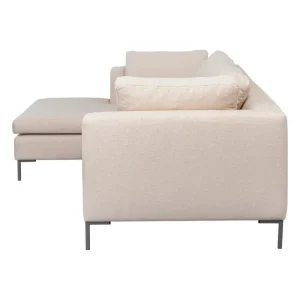 KARE Design Sofá de canto Gianna 250cm creme c/chaise à esq New