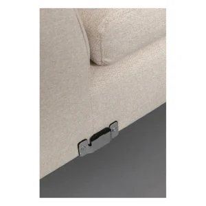 KARE Design Sofá de canto Gianna 250cm creme c/chaise à esq New