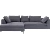 KARE Design Sofá de canto Gianni Cinzento Lado Esquerdo Outlet