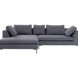 KARE Design Sofá de canto Gianni Cinzento Lado Esquerdo Outlet