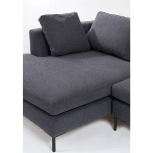 KARE Design Sofá de canto Gianni Cinzento Lado Esquerdo Outlet