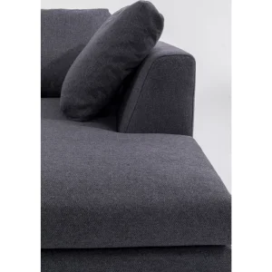 KARE Design Sofá de canto Gianni Cinzento Lado Esquerdo Outlet