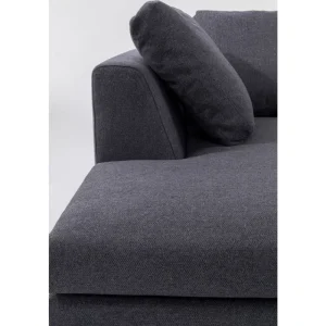 KARE Design Sofá de canto Gianni Cinzento Lado Esquerdo Outlet
