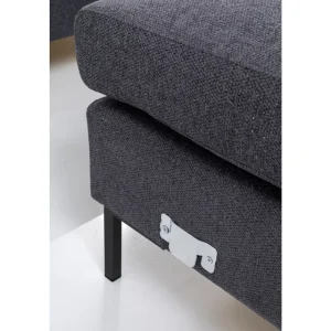 KARE Design Sofá de canto Gianni Cinzento Lado Esquerdo Outlet