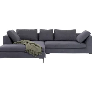 KARE Design Sofá de canto Gianni Cinzento Lado Esquerdo Outlet