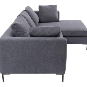 KARE Design Sofá de canto Gianni Cinzento Lado Esquerdo Outlet