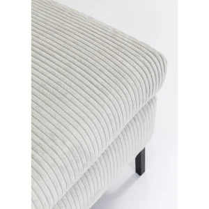 KARE Design Sofá de canto Gianni Cord Grey direito New