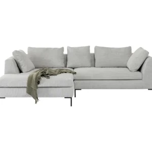 KARE Design Sofá de canto Gianni Cord Grey esquerdo Online