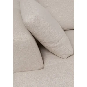 KARE Design Sofá de canto Gianni Creme Links Chrom New