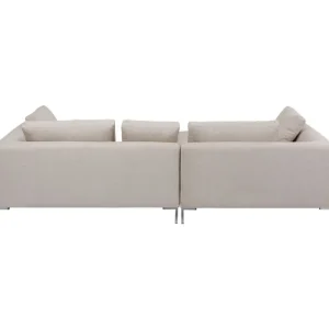 KARE Design Sofá de canto Gianni Creme Links Chrom New