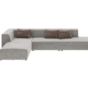 KARE Design Sofá de canto Infinity Atlanta Grey esquerdo New
