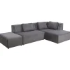 KARE Design Sofá de canto Infinity Cord cinzento direito New