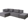 KARE Design Sofá de canto Infinity Cord cinzento esquerdo New