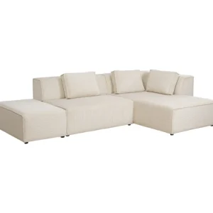 KARE Design Sofá de canto Infinity Cord Crema direito Discount