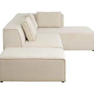 KARE Design Sofá de canto Infinity Cord Crema direito Discount