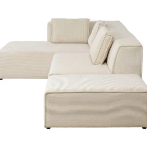 KARE Design Sofá de canto Infinity Cord Crem esquerdo Hot